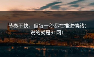 节奏不快，但每一秒都在推进情绪：说的就是91网1