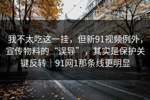 我不太吃这一挂，但新91视频例外，宣传物料的“误导”，其实是保护关键反转｜91网1那条线更明显
