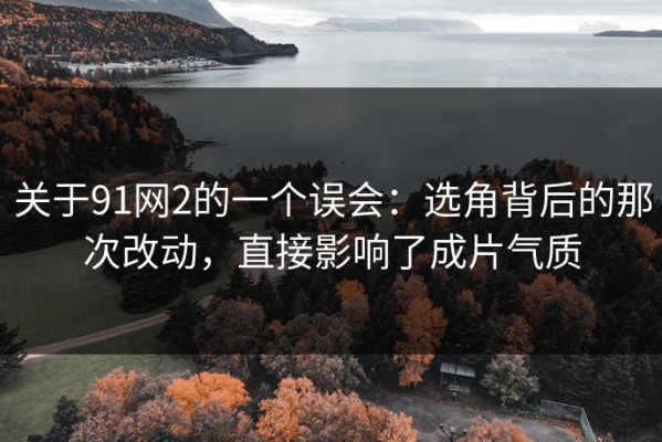 关于91网2的一个误会：选角背后的那次改动，直接影响了成片气质