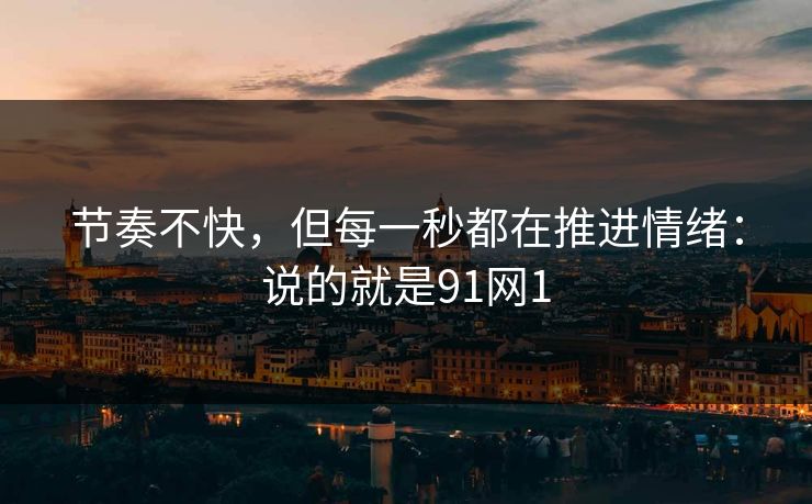 节奏不快，但每一秒都在推进情绪：说的就是91网1